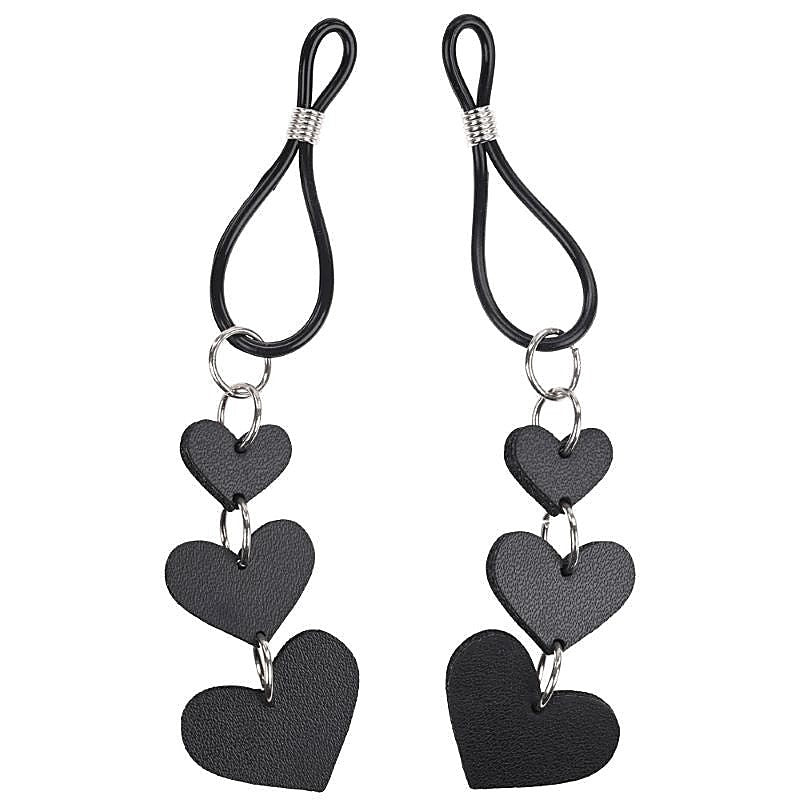 Premium S&M Heart Nipple Ties by Sportsheets - Nipple and Clit Clamps