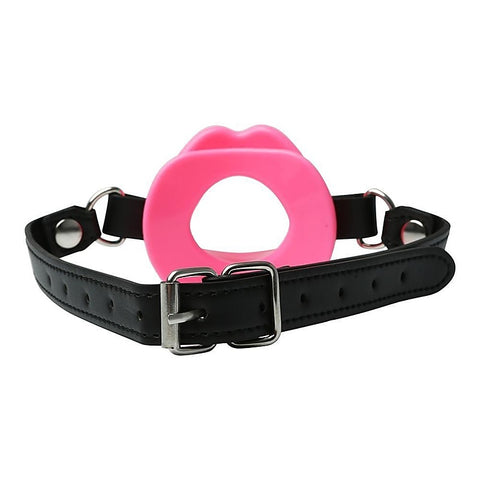 Sex and Mischief Silicone Lips Open Mouth Gag by Sportsheets - Bondage Gags and Bits