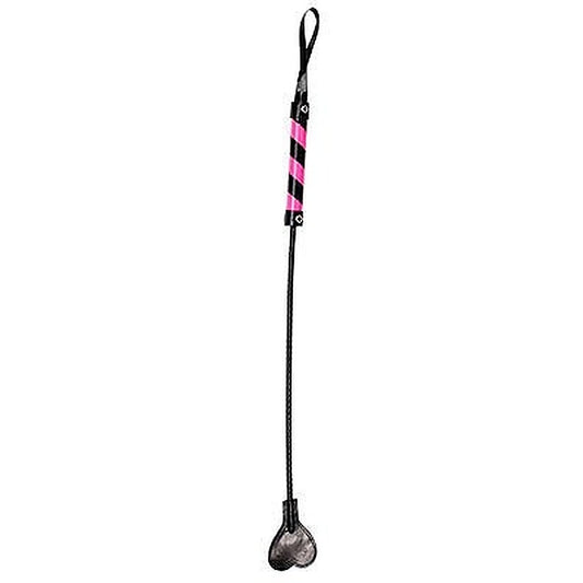 Striped PVC Bondage Crop by Shots Toys - Whips And Crops
