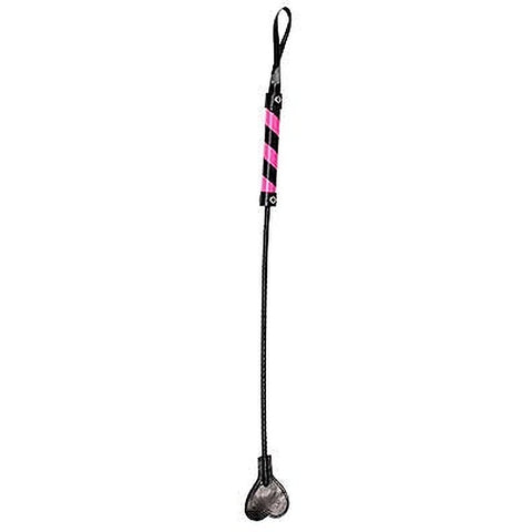 Premium Striped PVC Bondage Crop by Shots Toys - Whips And Crops
