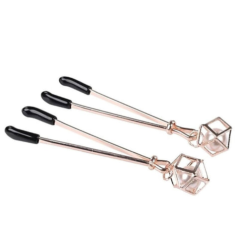 S&M Brat Pearl Nipple Clamps by Sportsheets - Nipple and Clit Clamps