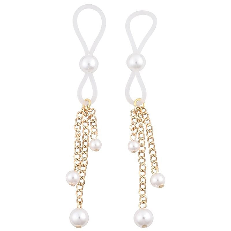 S&M Pearl Nipple Ties by Sportsheets - Nipple and Clit Clamps