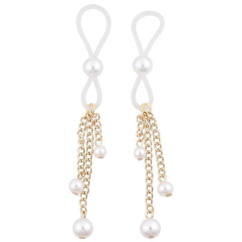 S&M Pearl Nipple Ties by Sportsheets - Nipple and Clit Clamps