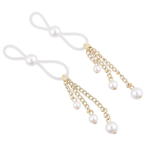 S&M Pearl Nipple Ties by Sportsheets - Nipple and Clit Clamps