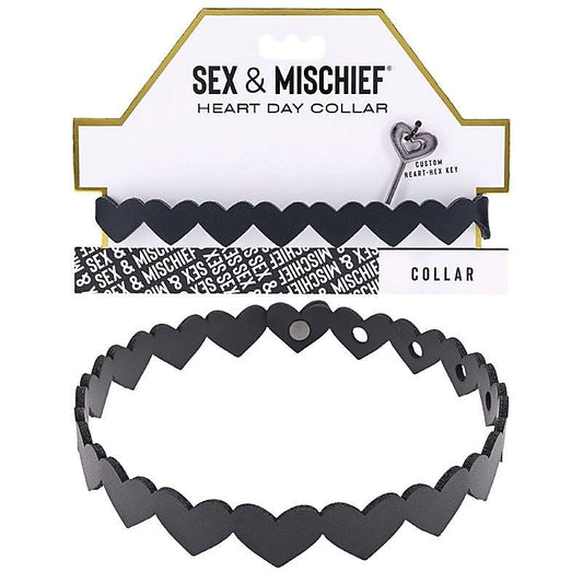 S&M Heart Day Collar by Sportsheets - Collars and Leads
