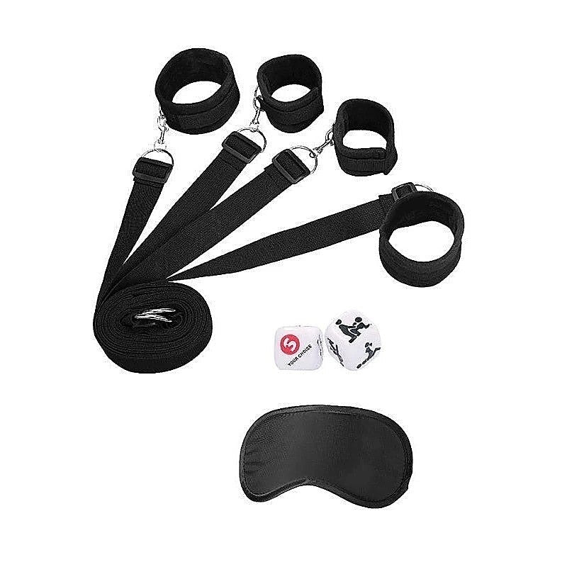 OUCH! Bed Bindings Restraint System by Shots Toys - Cuffs and Restraints