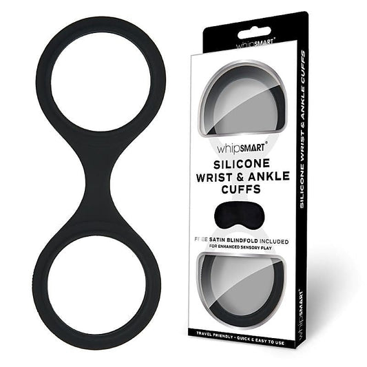 WhipSmart Wrist & Ankle Cuffs Restraints with Eye Mask - Cuffs and Restraints