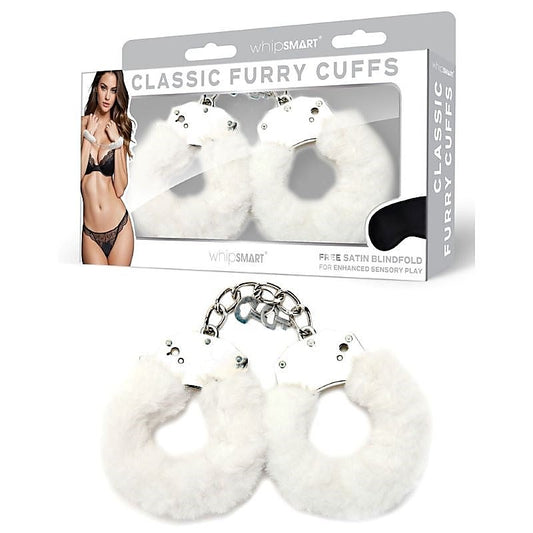 WhipSmart Furry Cuffs Furry Restraints with Bonus Eye Mask - Strap On Sextoys