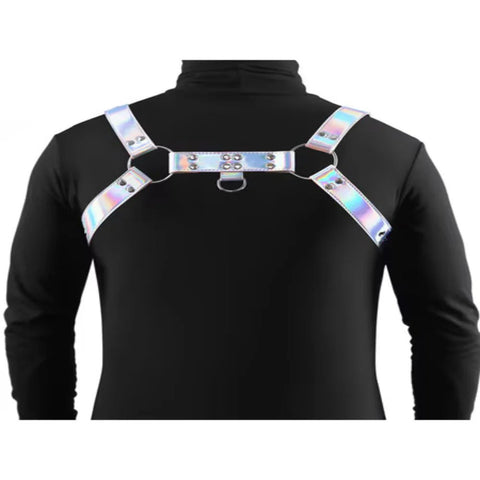 NS Novelties Cosmo Bondage Play Chest Harness Dare Adjustable Straps - His Fetish