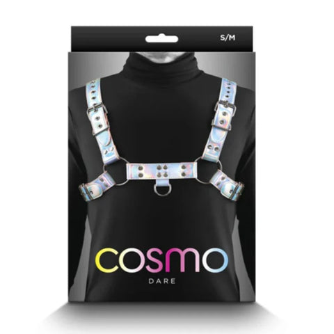 NS Novelties Cosmo Bondage Play Chest Harness Dare Adjustable Straps - His Fetish
