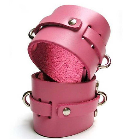Bound Leather Ankle Cuffs by KinkLab - Cuffs and Restraints