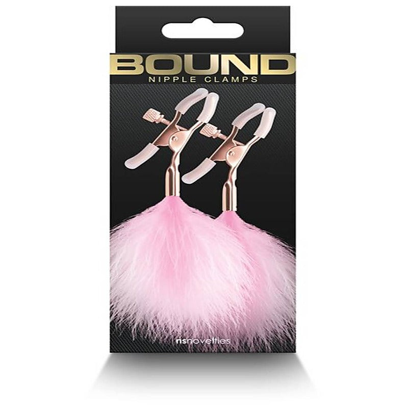 NS Novelties Bound Nickel Free Metal Nipple Clamps F1 Adjustable Pressure - Breast and Nipple Toys