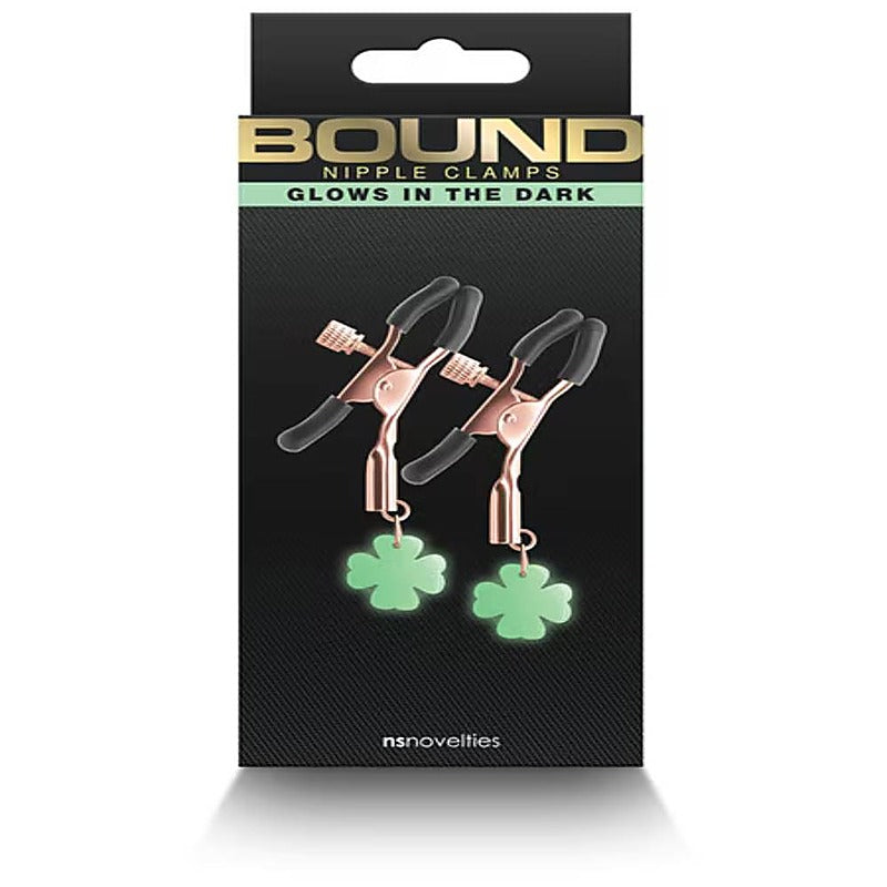 NS Novelties Bound G4 Adjustable Nipple Clamps with Silicone Tips - Breast and Nipple Toys