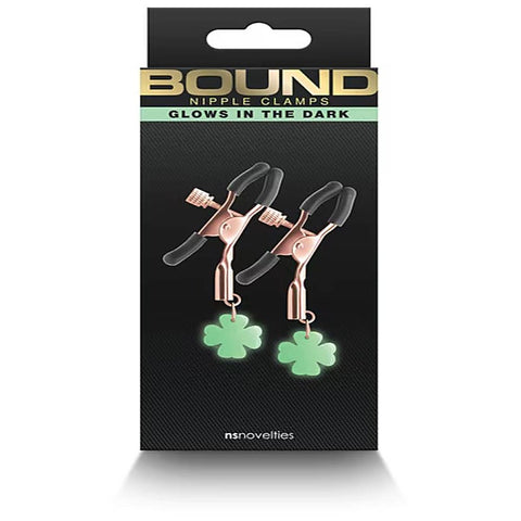 NS Novelties Bound G4 Adjustable Nipple Clamps with Silicone Tips - Breast and Nipple Toys