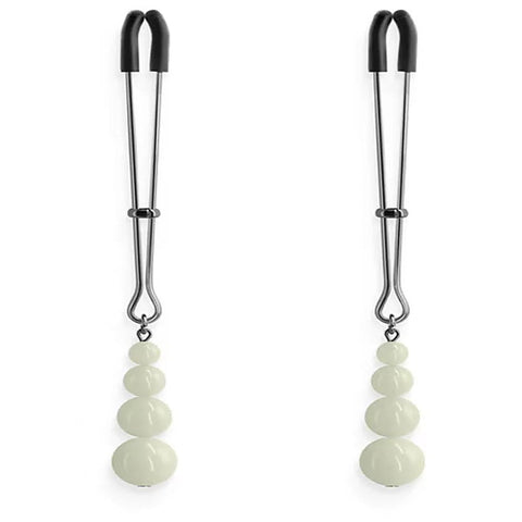 NS Novelties Bound G2 Adjustable Nipple Clamps with Silicone Tips - Breast and Nipple Toys