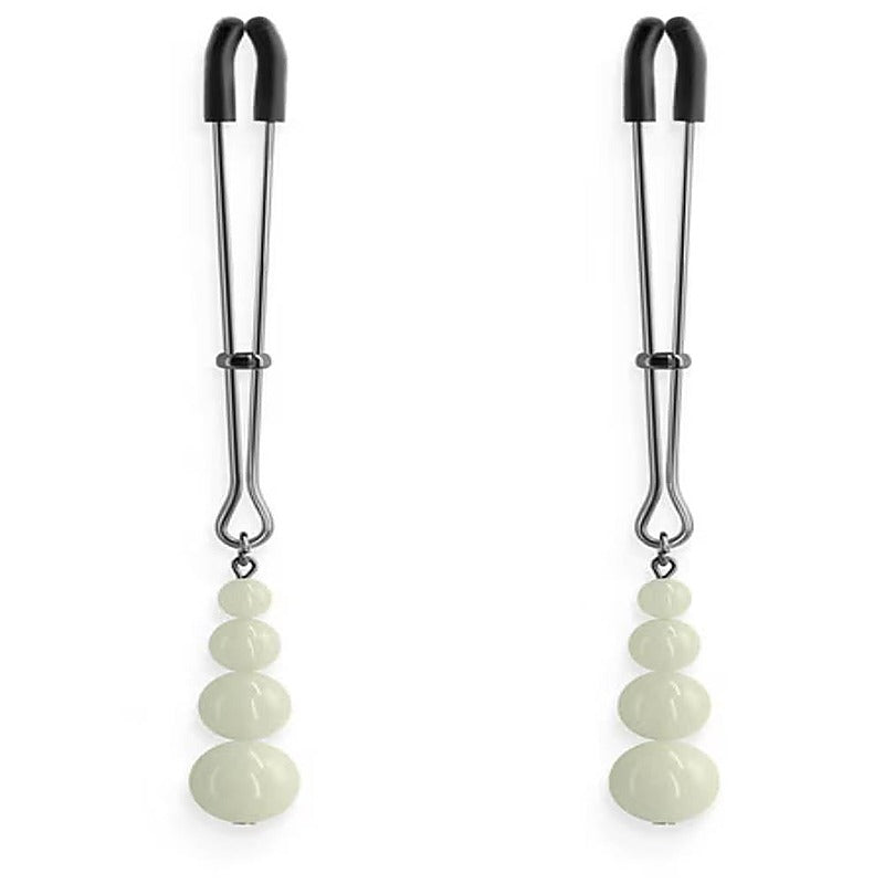 NS Novelties Bound G2 Adjustable Nipple Clamps with Silicone Tips - Breast and Nipple Toys
