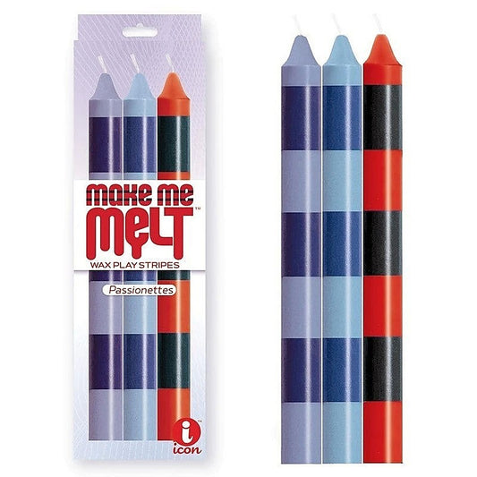 The 9's Make Me Melt Drip Candles Passionettes by Icon Brand - Bath and Intimate Fragrances