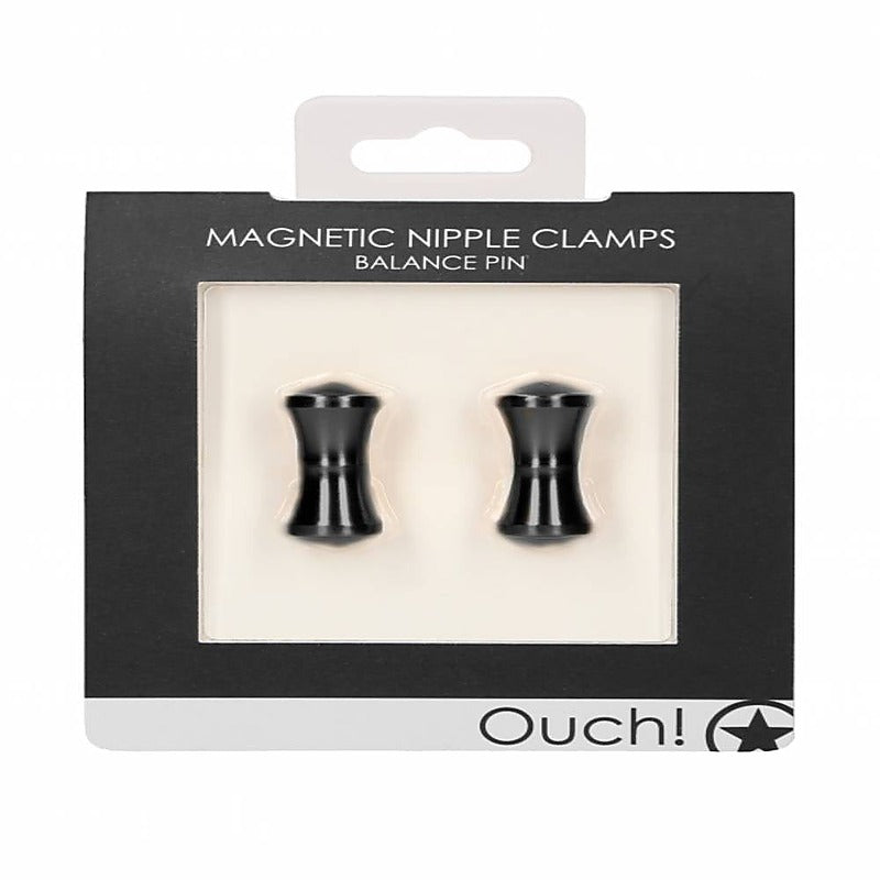 Balance Pin Magnetic Nipple Clamps by Shots Toys - Nipple and Clit Clamps