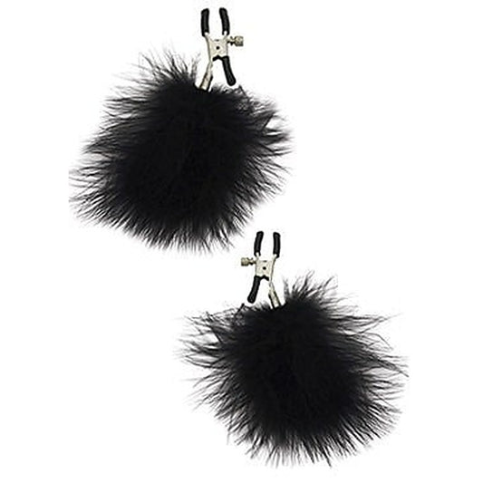 Feather-Kissed Nipple Clamps by Sportsheets - Nipple and Clit Clamps