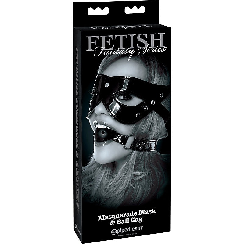 Fetish Fantasy Limited Edition Masquerade Mask and Ball Gag - Masks And Blindfolds