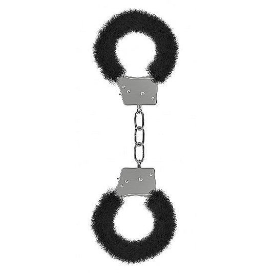 Ouch Beginners Furry Handcuffs by Shots Toys - Steel Sex Toys