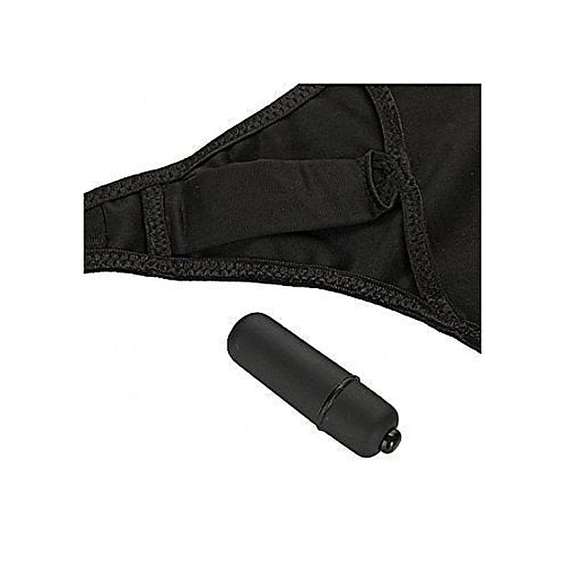 Black Rose Secret Garden Vibrating Panty by Doc Johnson - Clit Ticklers and Pulsators