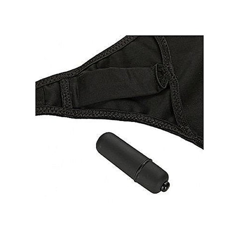 Black Rose Secret Garden Vibrating Panty by Doc Johnson - Clit Ticklers and Pulsators