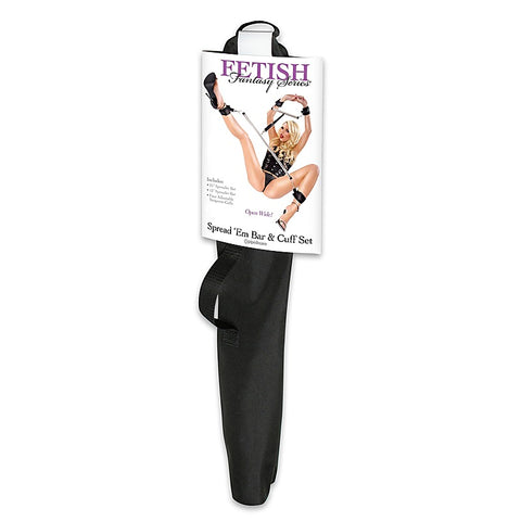 Fetish Fantasy Spread Em BDSM Bar and Cuff Set - Spreaders and Hangers