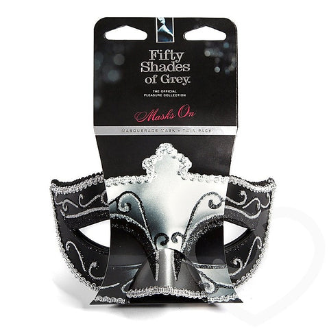 Masks On Masquerade Mask Twin Pack by Love Honey - Masks And Blindfolds