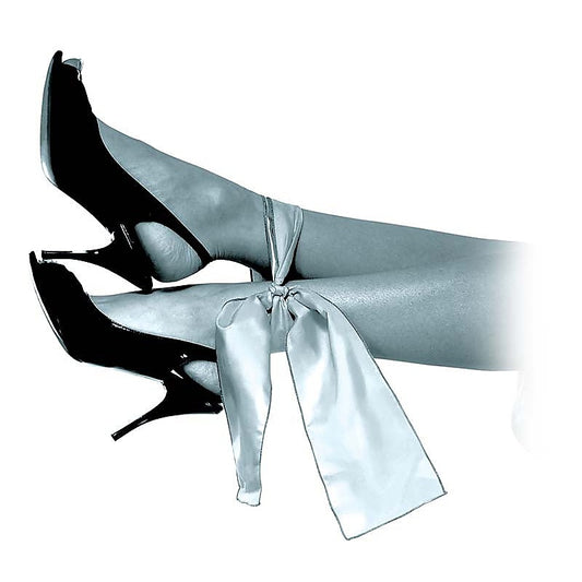Fetish Fantasy Limited Edition Grey Silk Ties - Collars and Leads