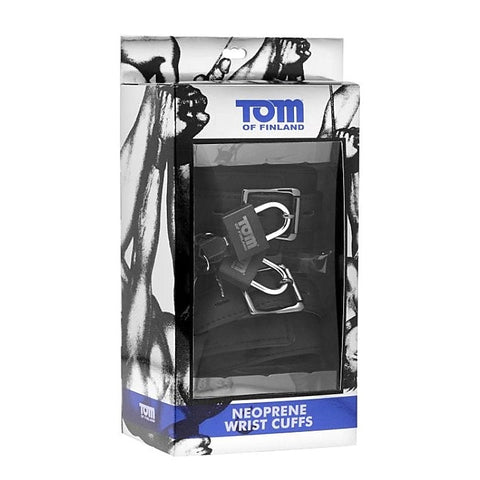 Tom of Finland Neoprene Wrist Cuffs by XR Brands - Cuffs and Restraints