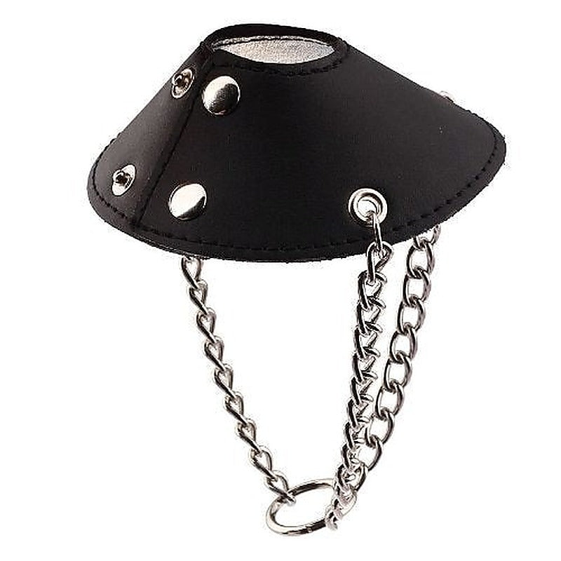 KinkLab Parachute Ball Stretcher Leather by The Stockroom - Ball and Cock Toys