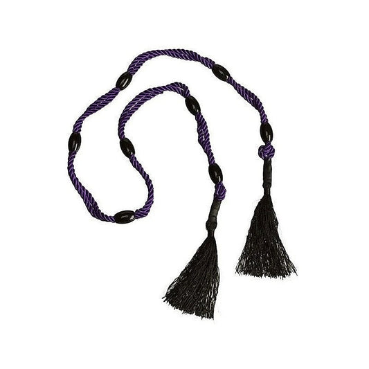 Black Rose Multi Position Beaded Rope by Doc Johnson - Cuffs and Restraints