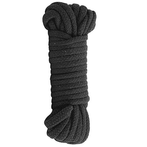 Black Rose Multi Position Beaded Rope by Doc Johnson - Cuffs and Restraints
