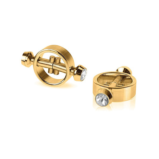 Fetish Fantasy Gold Magnetic Womens Nipple Clamps - Nipple and Clit Clamps
