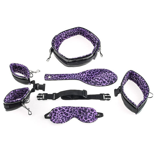 Fetish Fantasy Series Purple Cheetah Bondage Kit - Bondage Kits