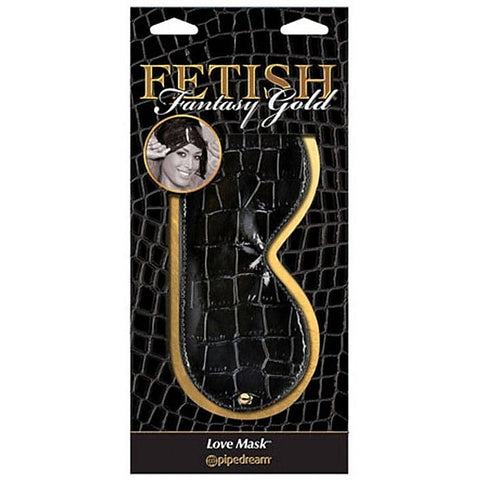 Premium Fetish Fantasy Gold BDSM Play Love Mask - Masks And Blindfolds
