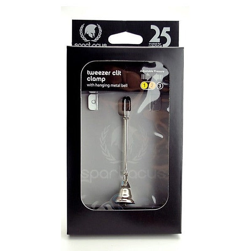 Tweezer Clit Clamp With Bell by Spartacus Enterprises - Nipple and Clit Clamps
