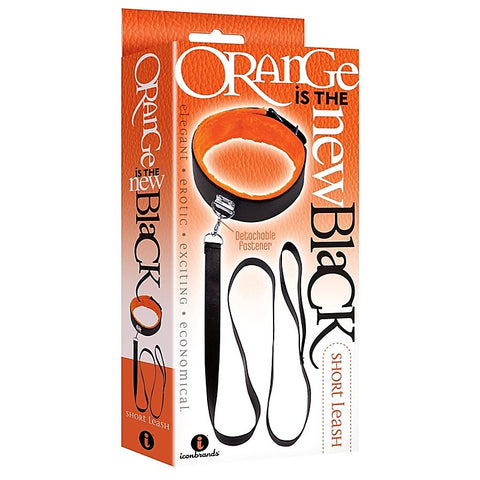 Orange is The New Black Short Leash by Icon Brands - Cuffs and Restraints
