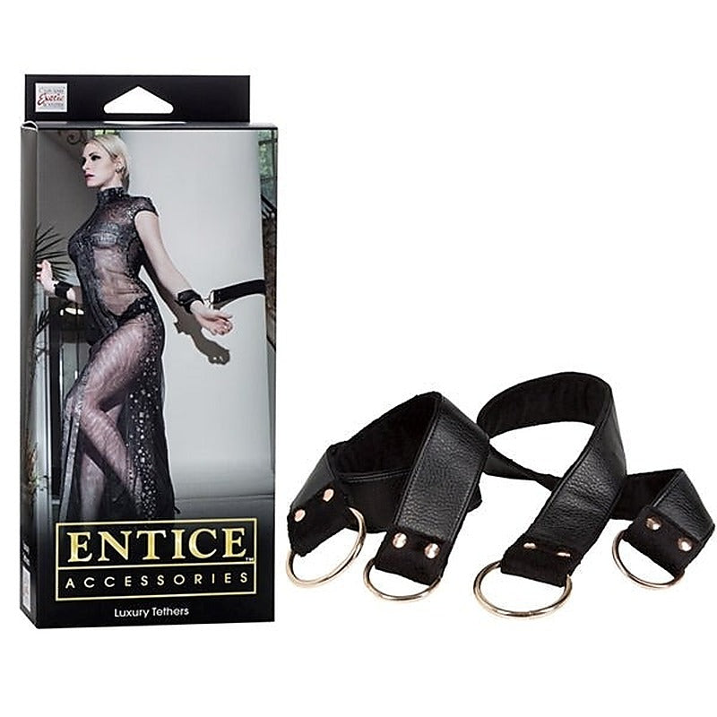 California Exotics Entice Luxury Tethers BDSM Restraints - Cuffs and Restraints