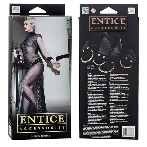 California Exotics Entice Luxury Tethers BDSM Restraints - Cuffs and Restraints