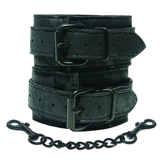 Midnight Lace Cuffs by Sportsheets - Cuffs and Restraints