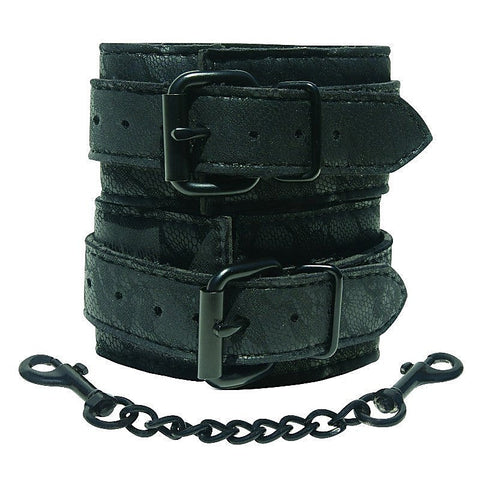 Midnight Lace Cuffs by Sportsheets - Cuffs and Restraints