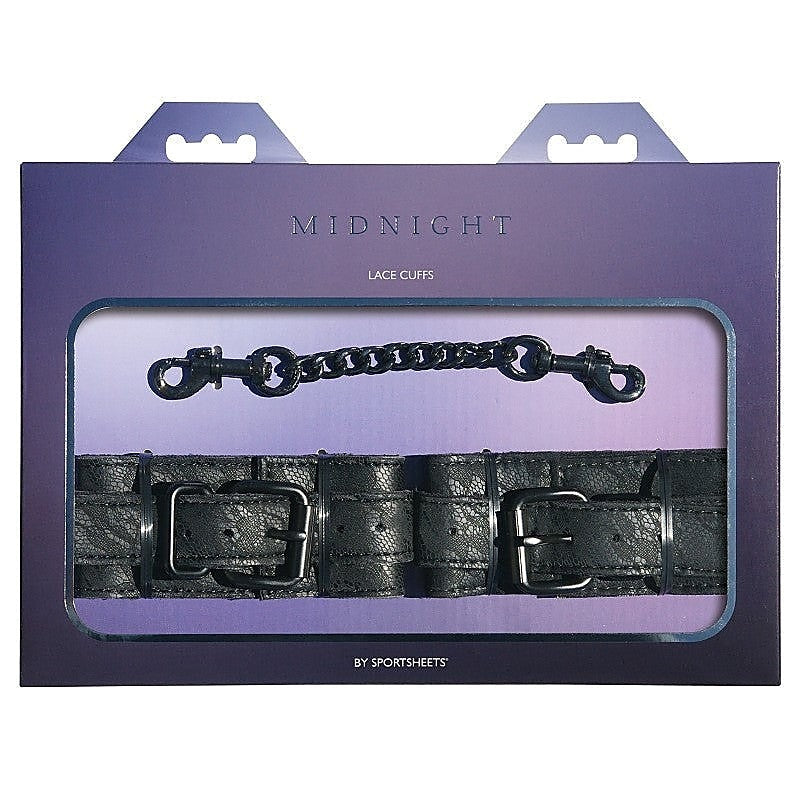 Midnight Lace Cuffs by Sportsheets - Cuffs and Restraints