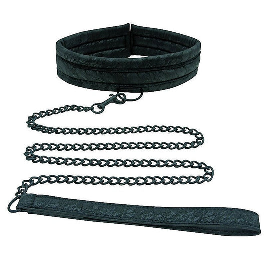 Midnight Lace Collar & Leash by Sportsheets - Collars and Leads