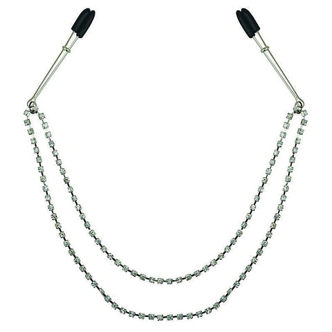 Midnight Bling Nipple Clips by Sportsheets - Nipple and Clit Clamps