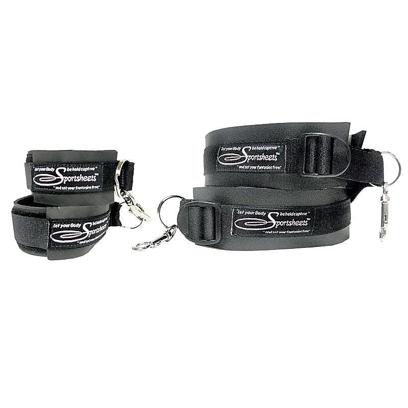 Adjustable Thigh-Wrist Cuffs by Sportsheets - Cuffs And Restraints