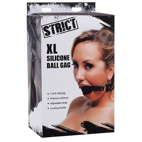 Strict XL Silicone Gag Ball 2 Inch by XR Brands - Bondage Gags and Bits