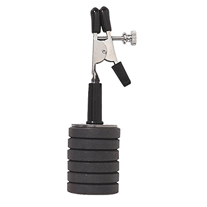 Single Clamp with Magnetic Weights by Spartacus Enterprises - Breast and Nipple Toys