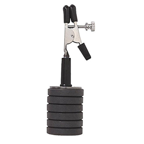 Single Clamp with Magnetic Weights by Spartacus Enterprises - Breast and Nipple Toys